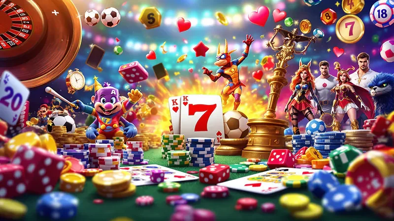 หน้าจอเกมสล็อตสีสันสดใสในพื้นที่ 79z